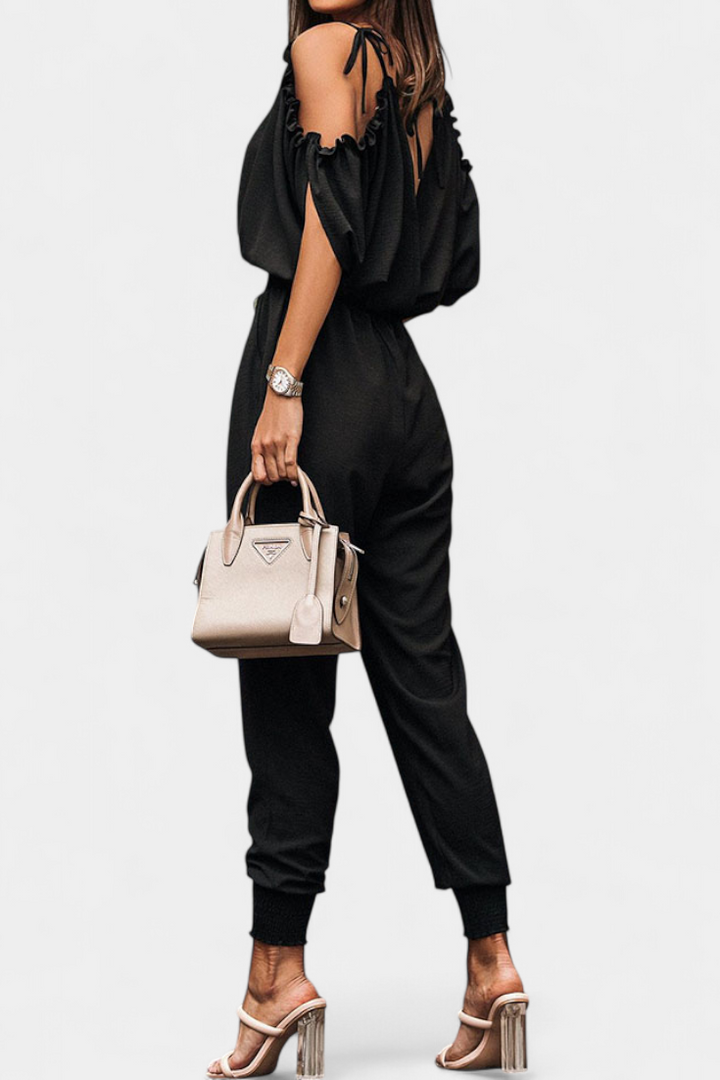 Solene | Mono Casual with Off-Shoulder and Elastic Waist