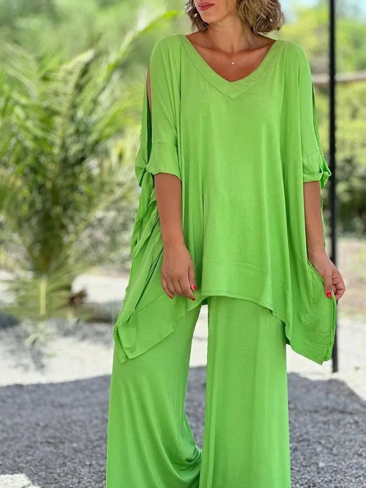 Ursula | Open Shoulder Tunic and Pants Set