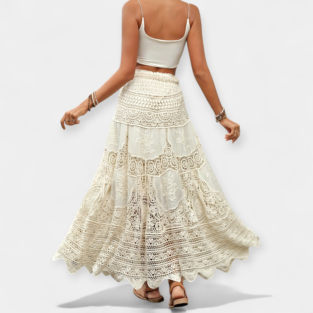 Elise | Midi Skirt with Lace