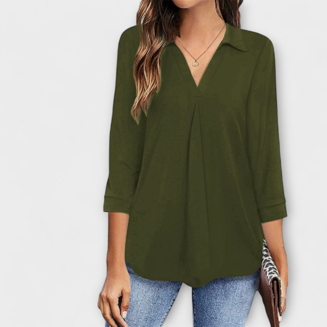 Jessica - Daily Blouse with V-Neck