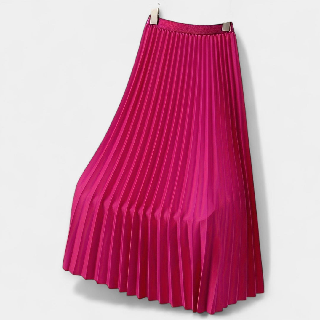 Odette | Satin Pleated Skirt