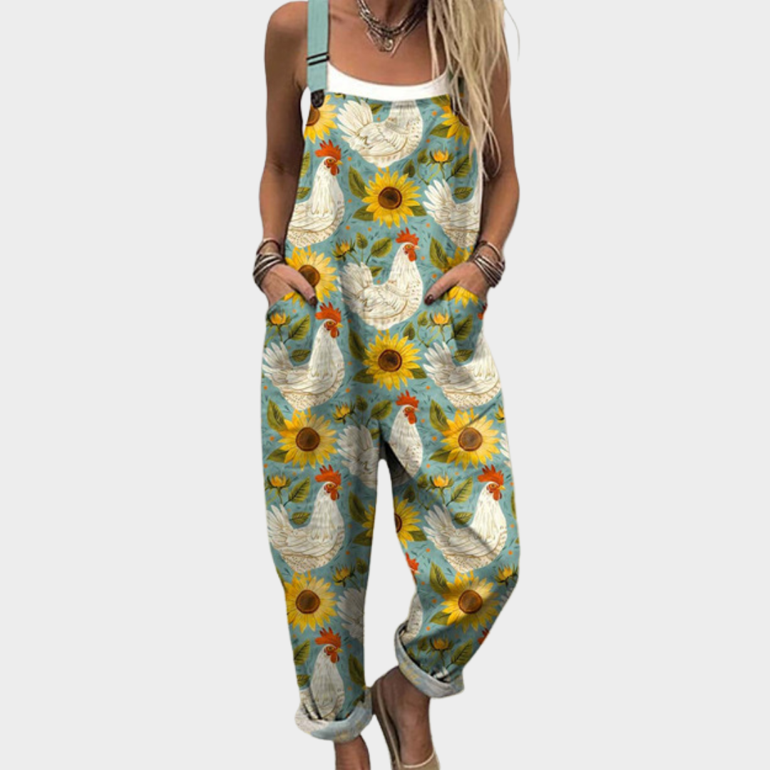 Elmine | Comfortable Printed Work Jumpsuit