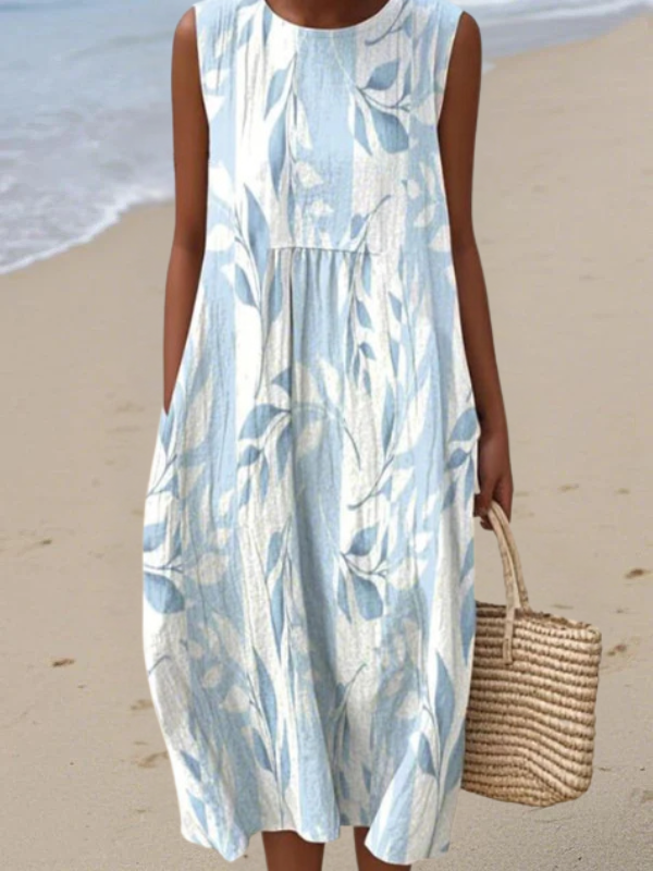 Chloe | Midi Dress Inspired by Leaves