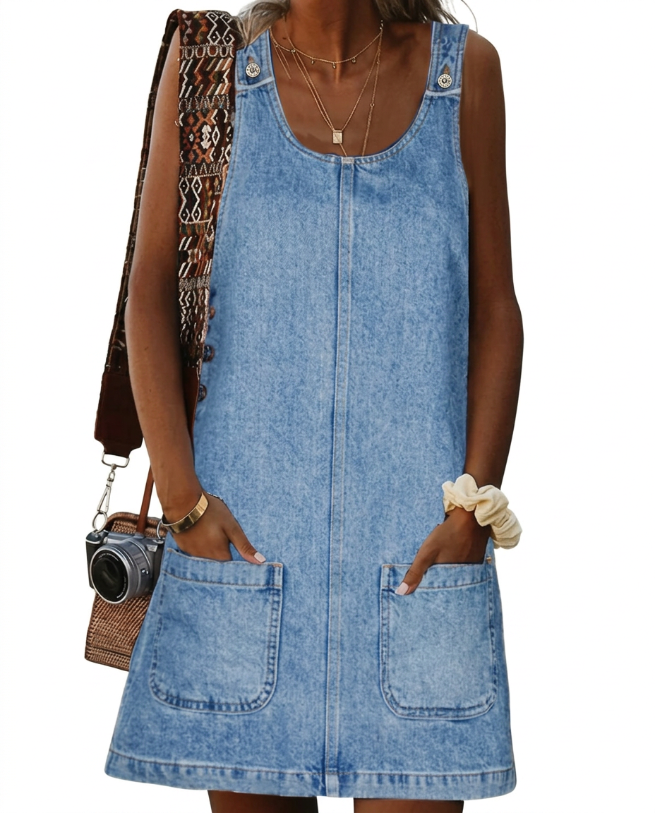 Phumzile | Lucile | Abito casual in look denim