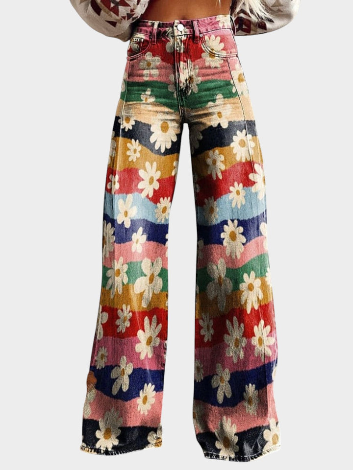Léon | Elegant Floral Pants