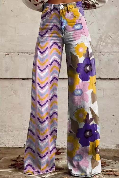 Isadora | Floral Boho Pants