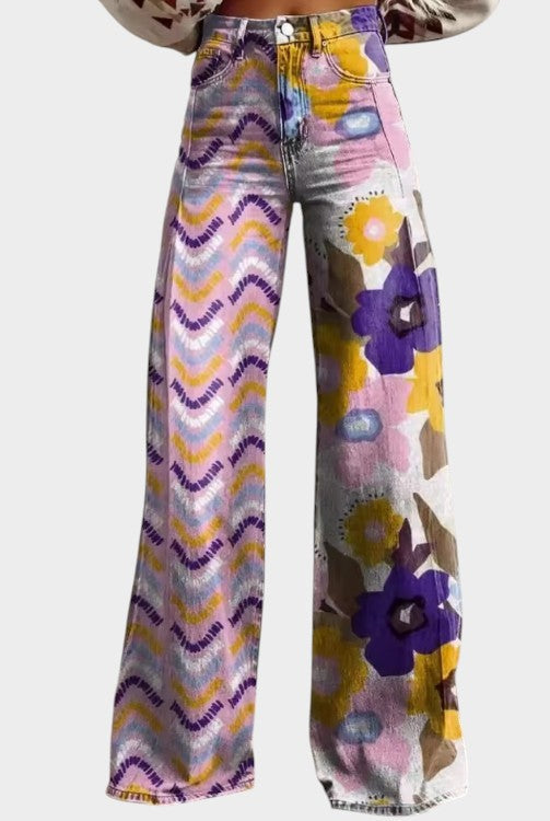 Isadora | Floral Boho Pants