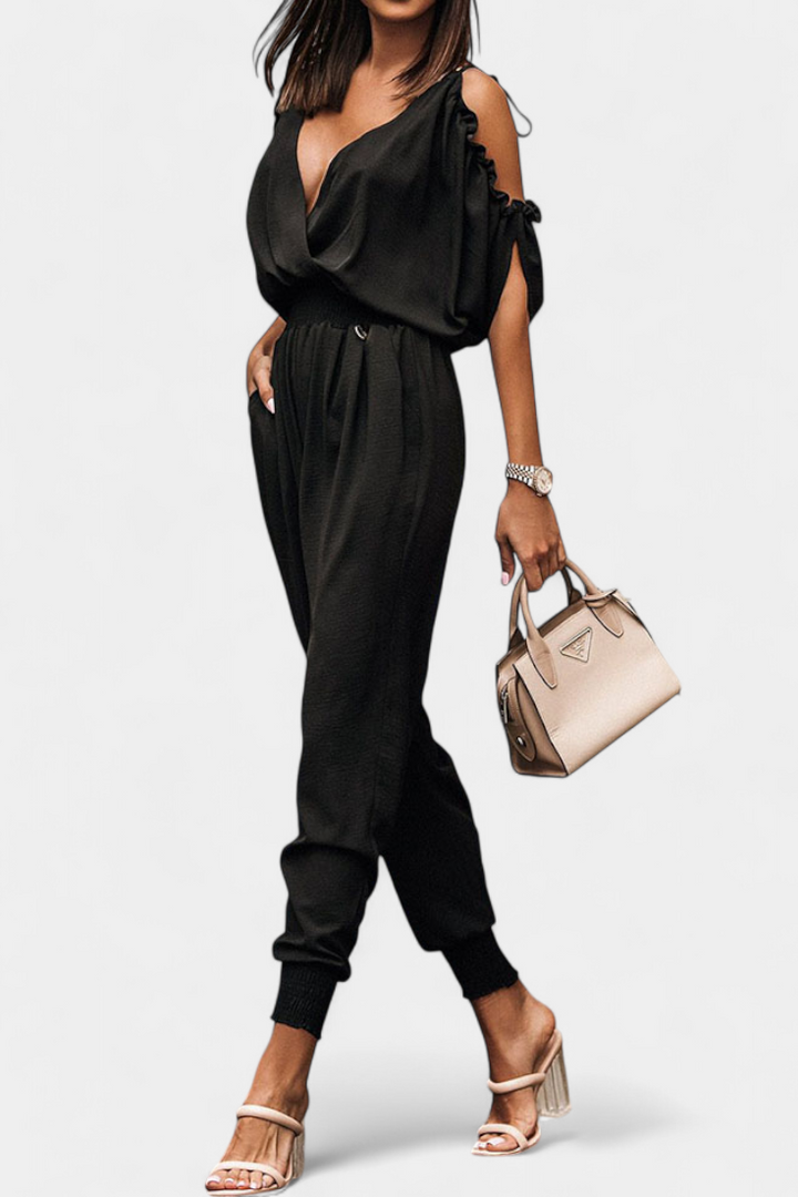 Solene | Mono Casual with Off-Shoulder and Elastic Waist