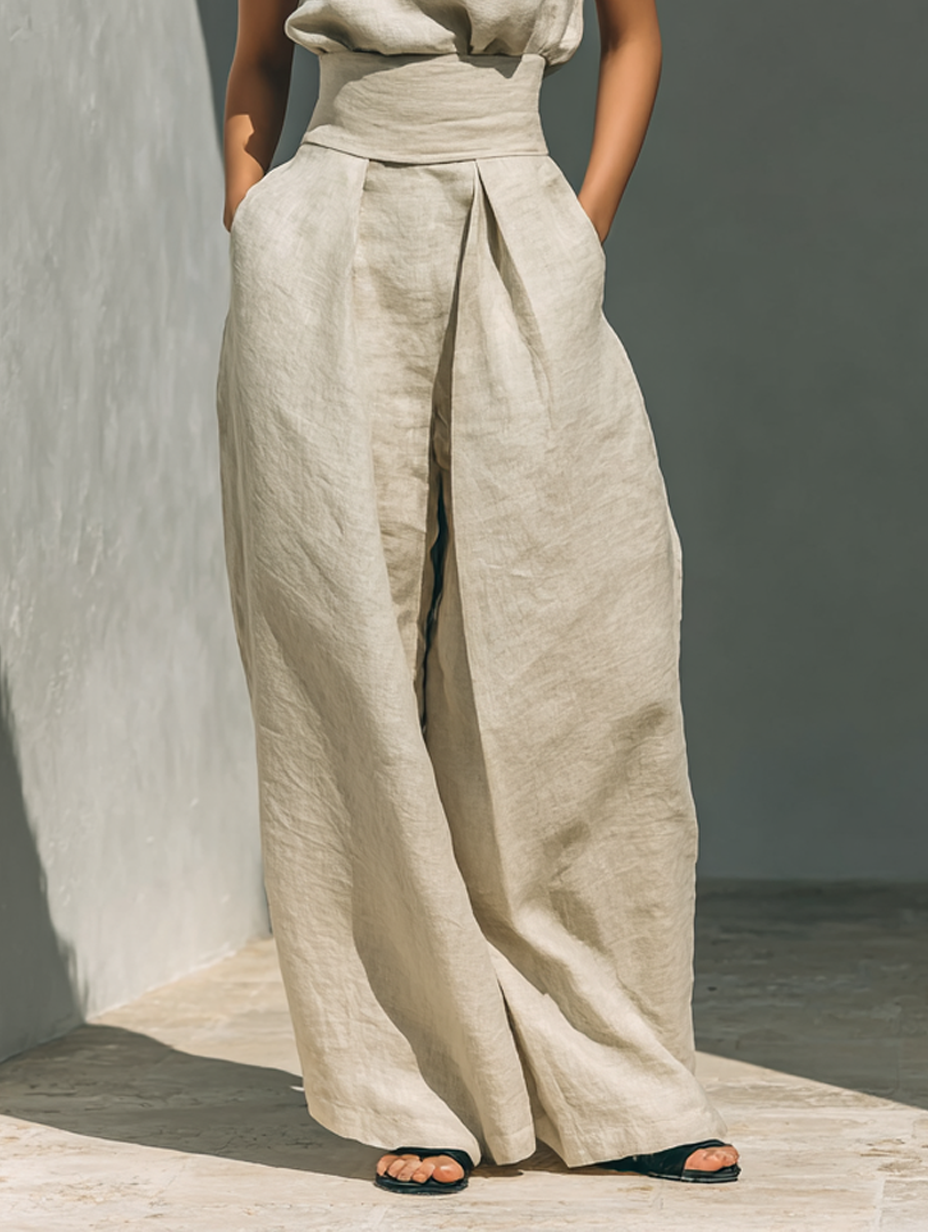 Venancia | Minimalist Set Top and Wide Pants