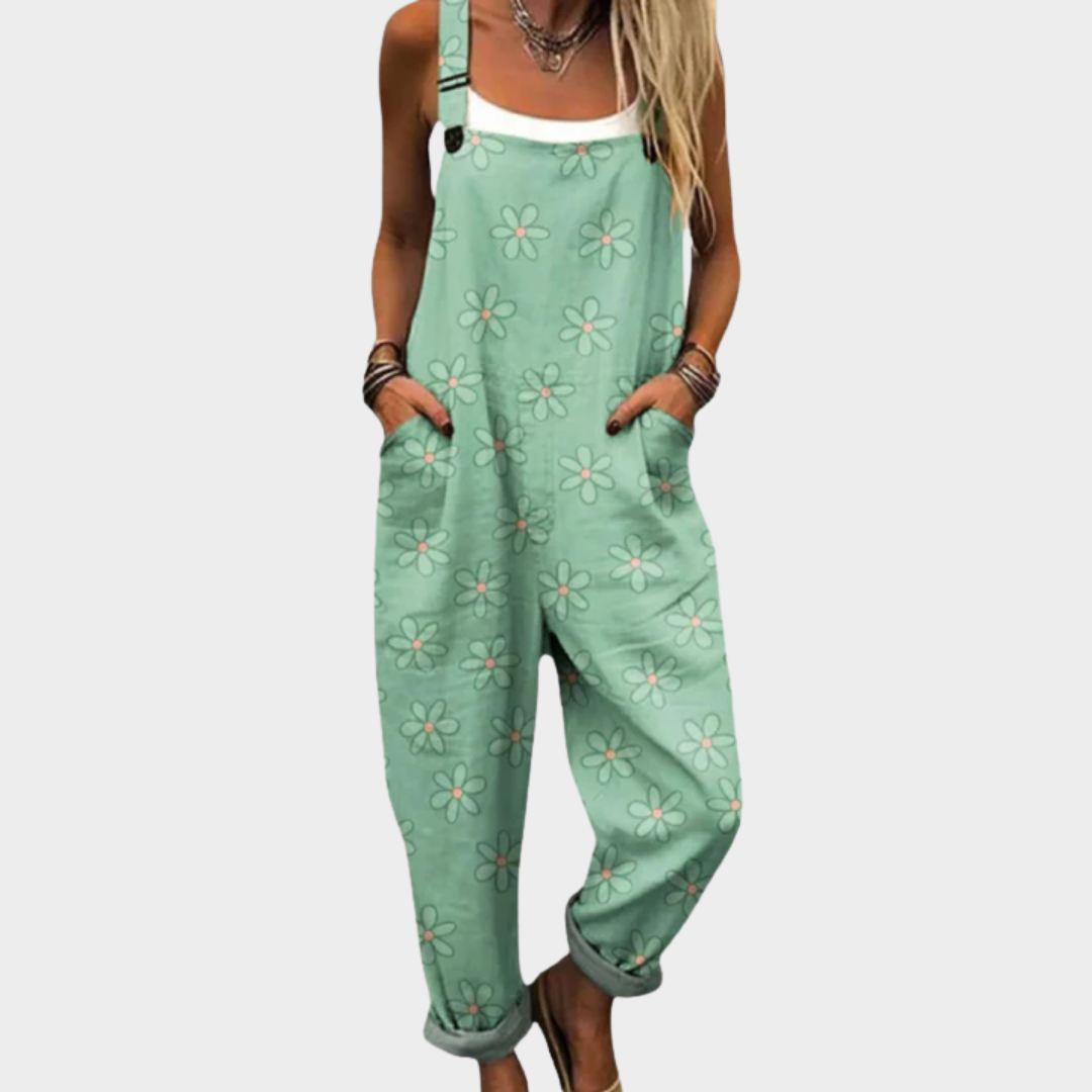 Lizel | Comfortable Printed Work Jumpsuit