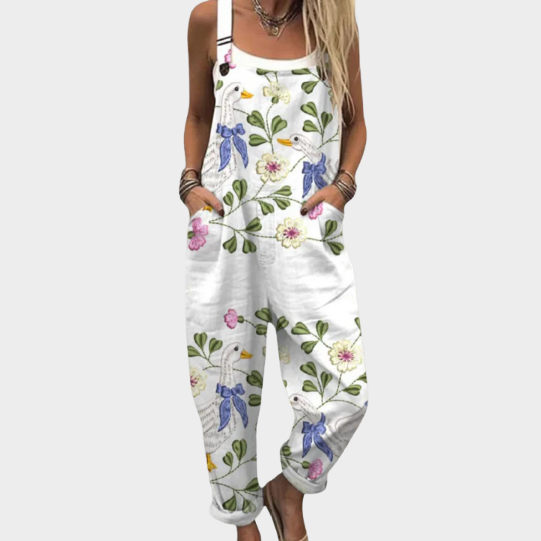 Marelize | Comfortable Printed Work Jumpsuit