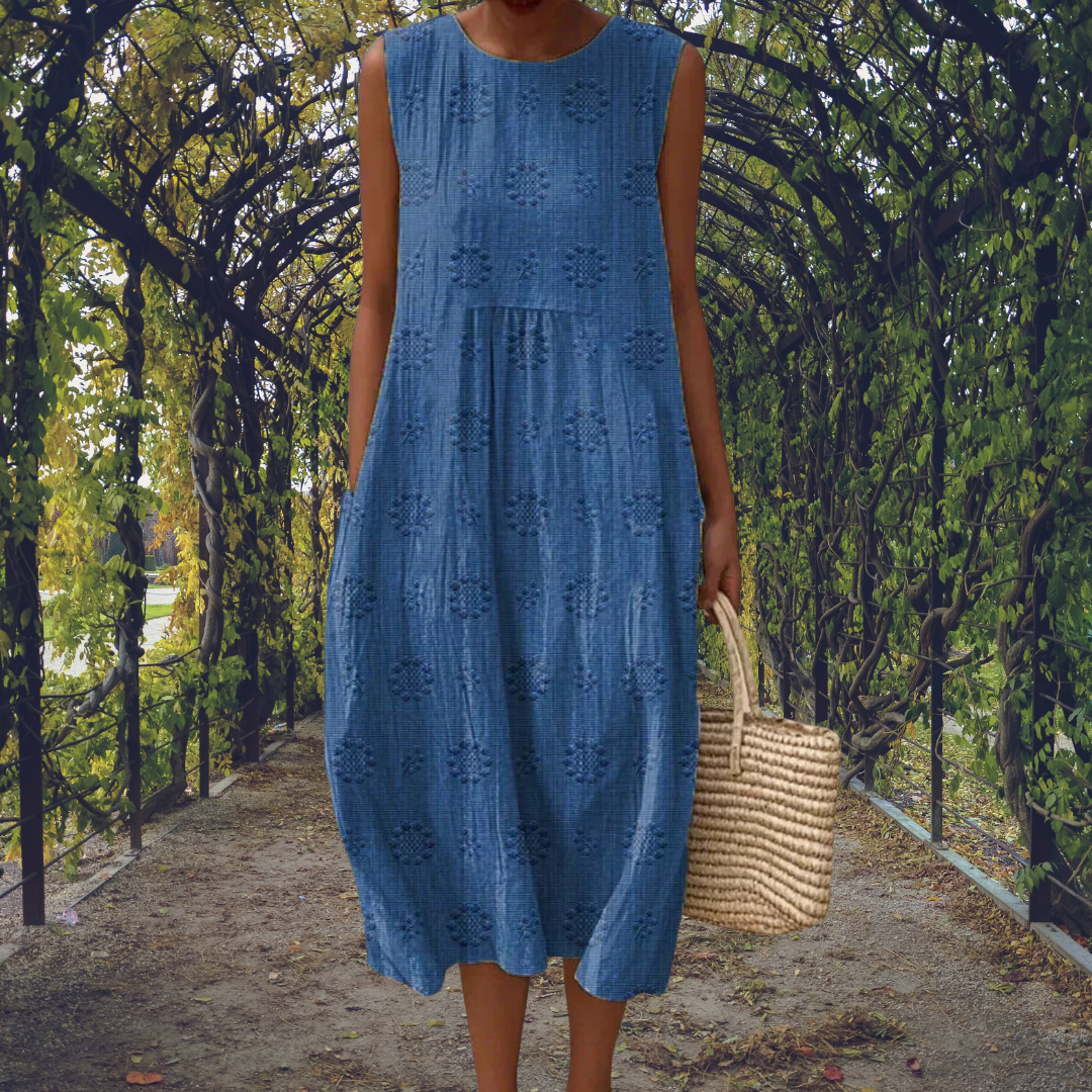 Bianca | Maxi Dress Without Sleeves with Pockets