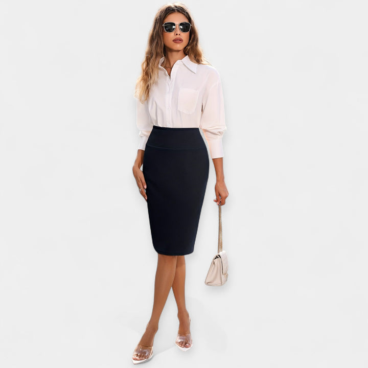 Sasha | High-Waisted Midi Skirt