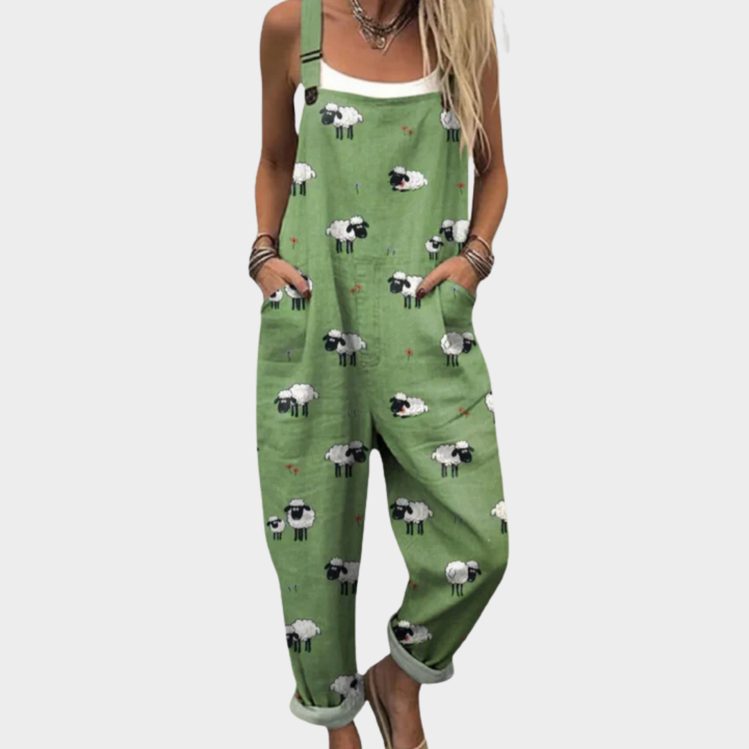 Kayla | Printed Comfortable Work Jumpsuit