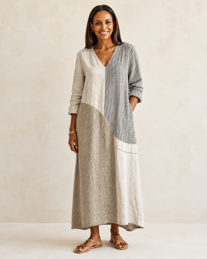 Amy | Elegant Striped Dress