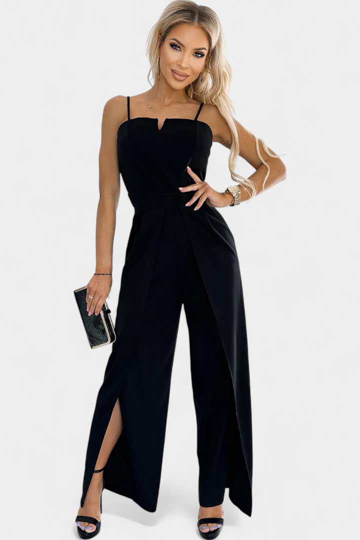 Prescillia | Jumpsuit with Spaghetti Straps and Leg Opening