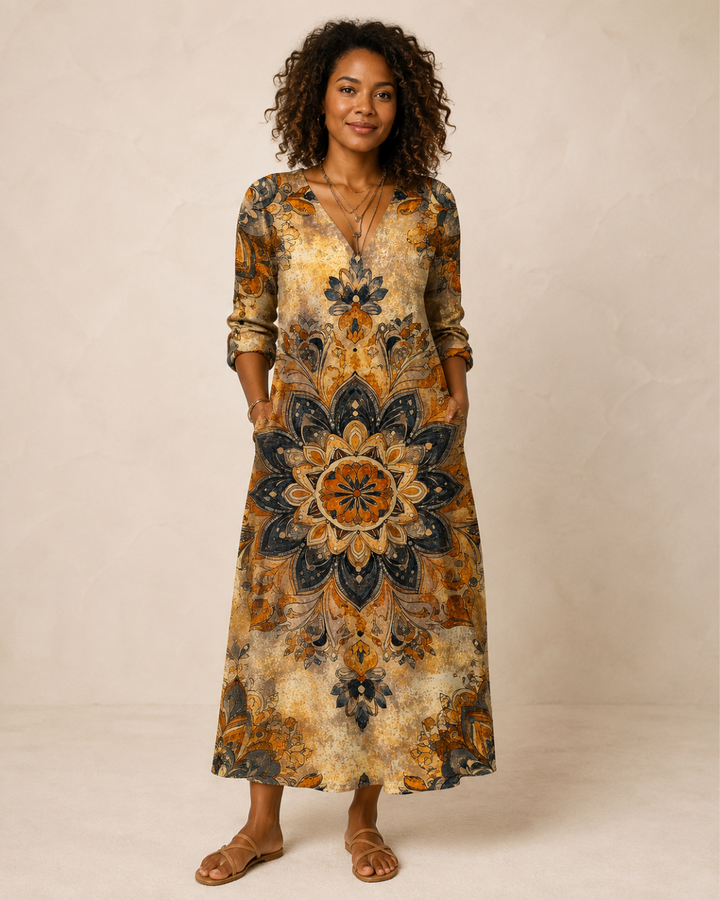 Precious | Floral Dress Natural Elegance
