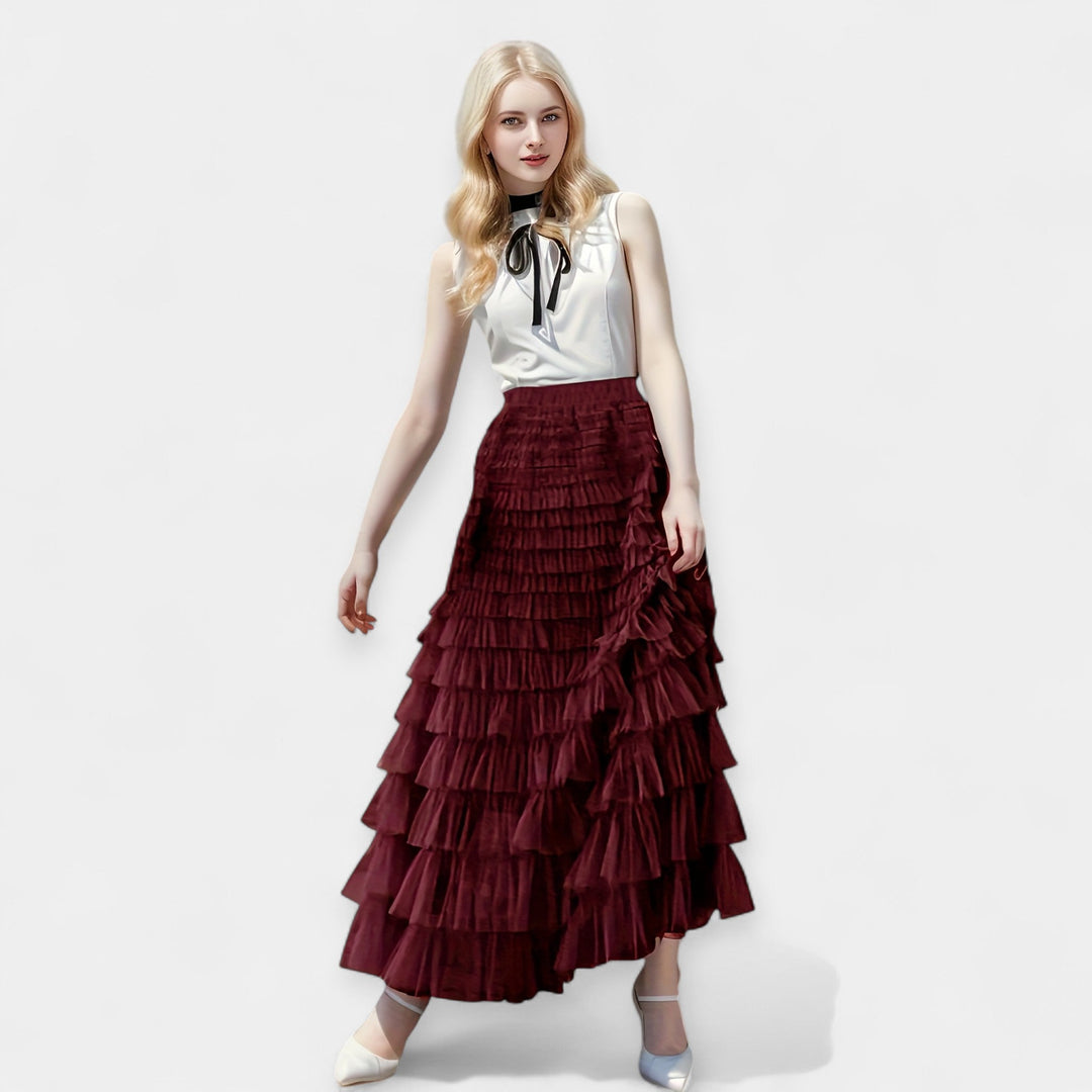 Aurelia | Elegant Skirt with Decorative Tulle Detail