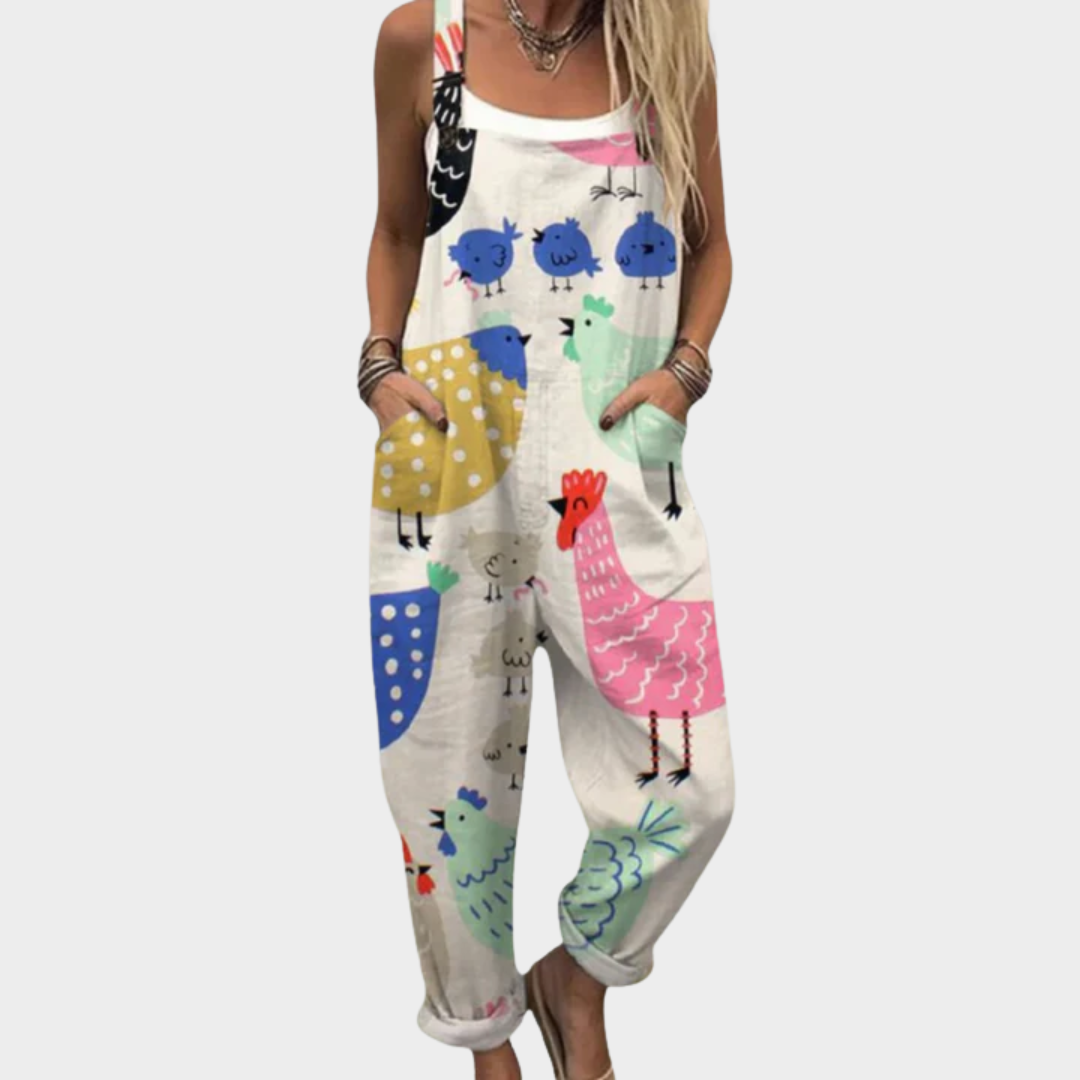 Lettie | Printed Work Jumpsuit