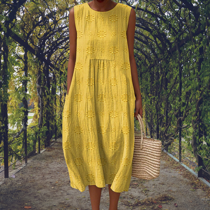 Bianca | Maxi Dress Without Sleeves with Pockets