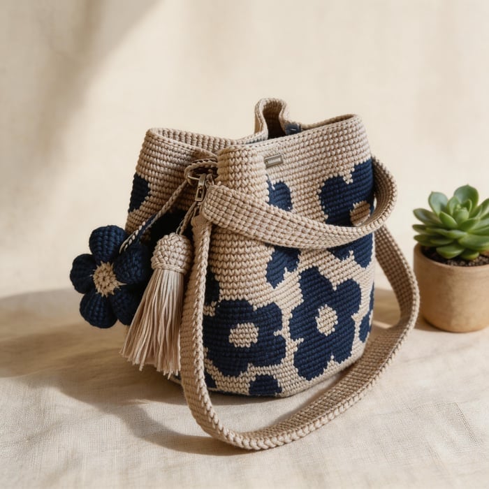 APRIL | Handmade Crochet Flower Bag 🌼✨