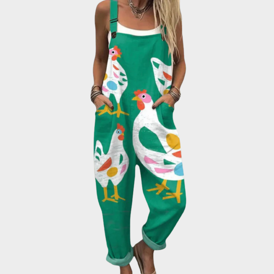 Anke | Comfortable Printed Work Jumpsuit