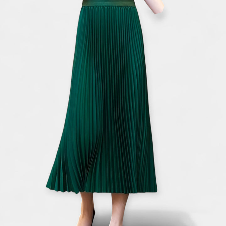 Odette | Satin Pleated Skirt