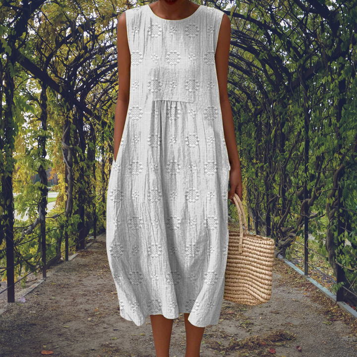 Bianca | Maxi Dress Without Sleeves with Pockets