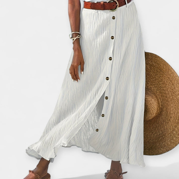 Roxanne | Semi-Transparent Skirt with Opening
