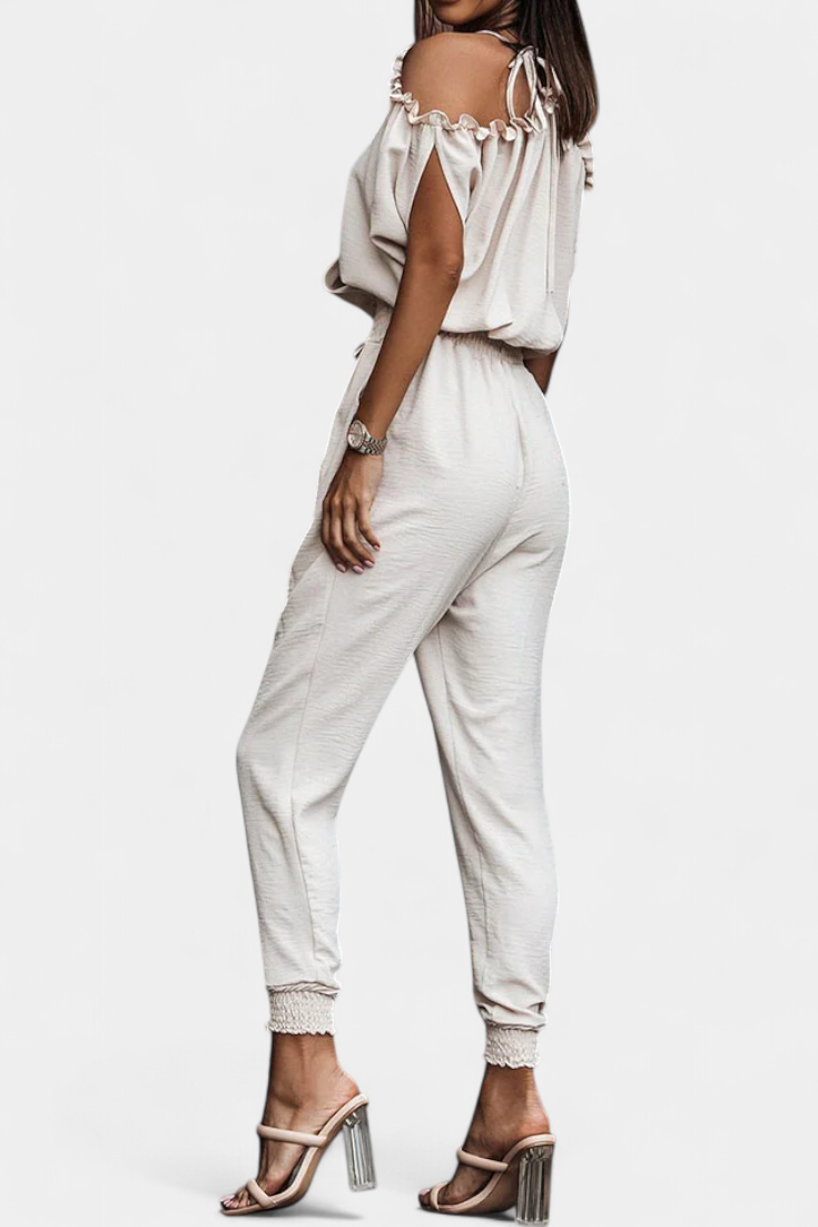 Solene | Mono Casual with Off-Shoulder and Elastic Waist