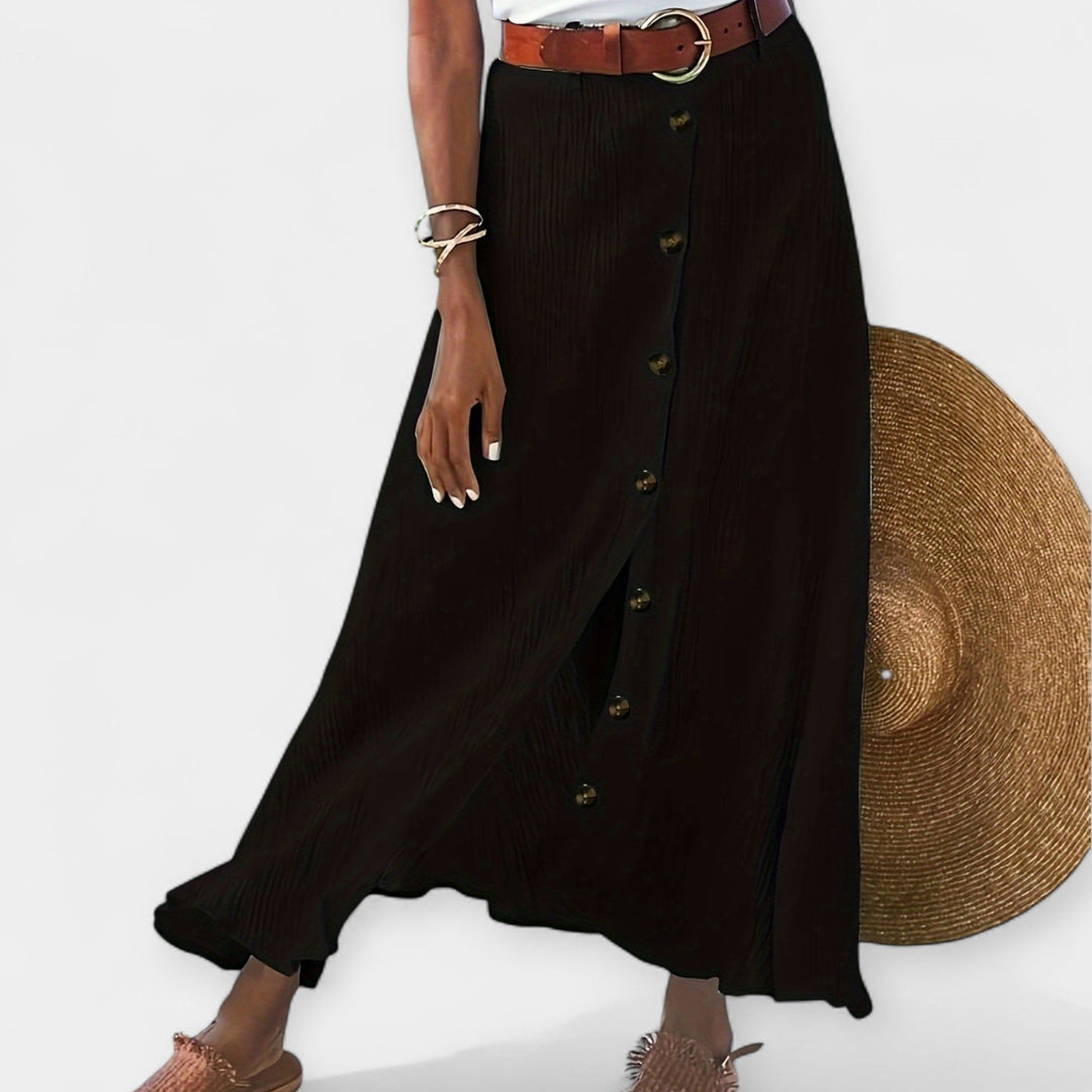 Roxanne | Semi-Transparent Skirt with Opening