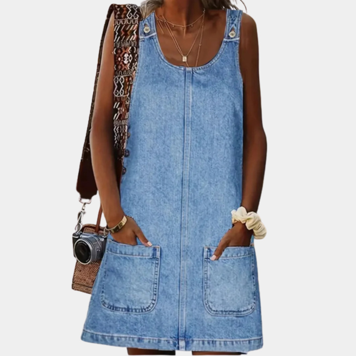 Phumzile | Lucile | Abito casual in look denim