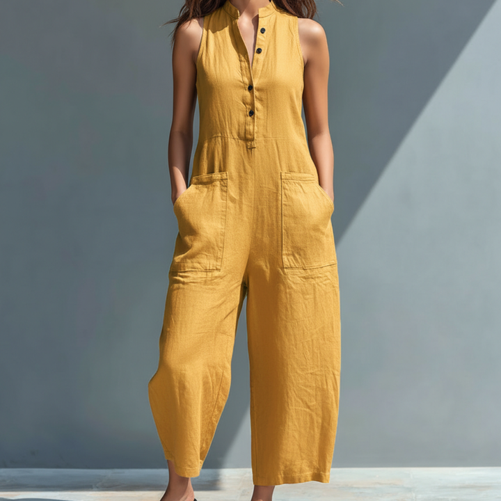 Precious | Sleeveless Dress with Mandarin Collar