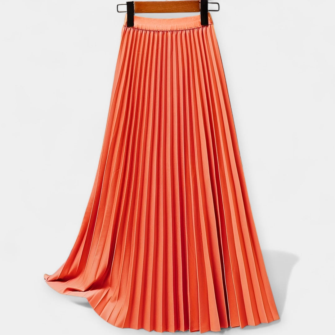 Odette | Satin Pleated Skirt