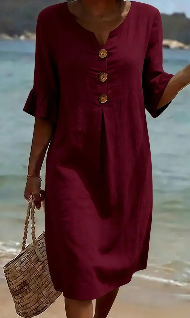 Chanté | Long Sleeve Textured Dress