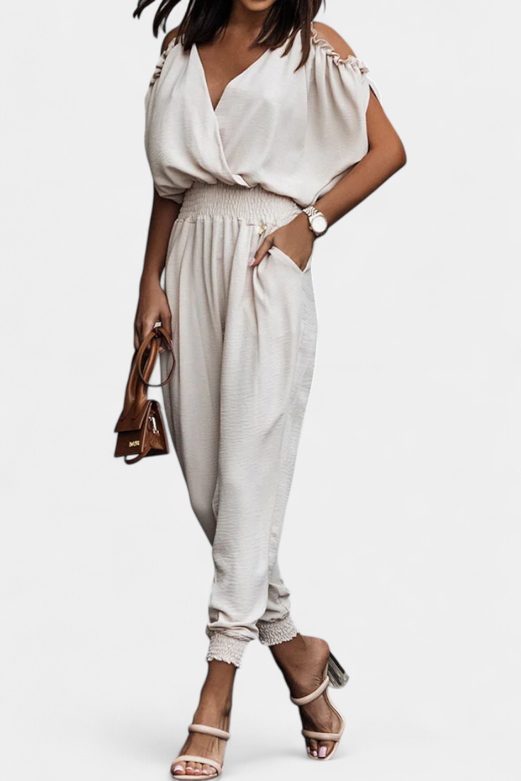 Solene | Mono Casual with Off-Shoulder and Elastic Waist