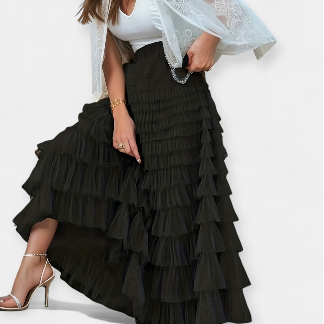 Aurelia | Elegant Skirt with Decorative Tulle Detail