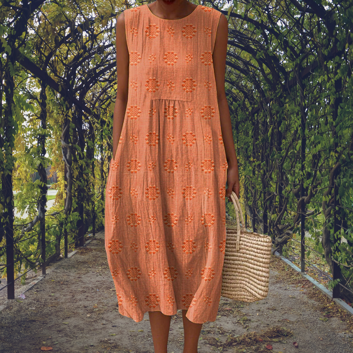 Bianca | Maxi Dress Without Sleeves with Pockets