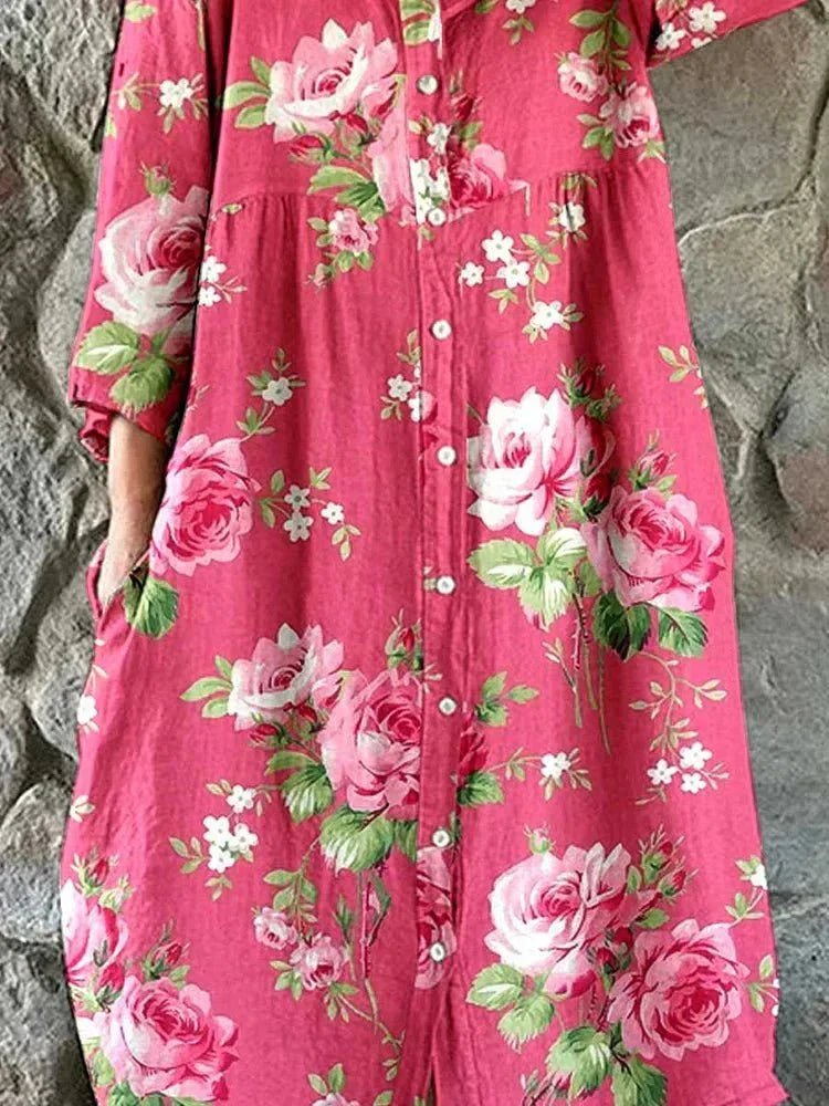 Bontle | Artistic Floral Maxi Dress