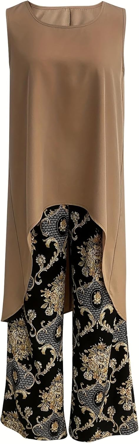 Transit | Boho Tunic and Wide Leg Pants Set