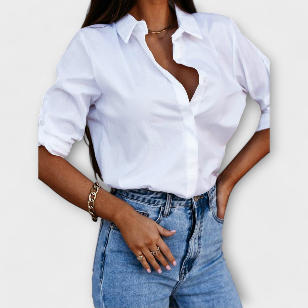 Jessica - Daily Blouse with V-Neck