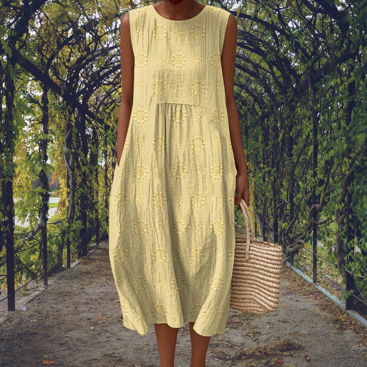 Bianca | Maxi Dress Without Sleeves with Pockets