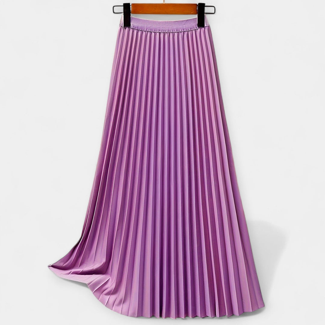 Odette | Satin Pleated Skirt