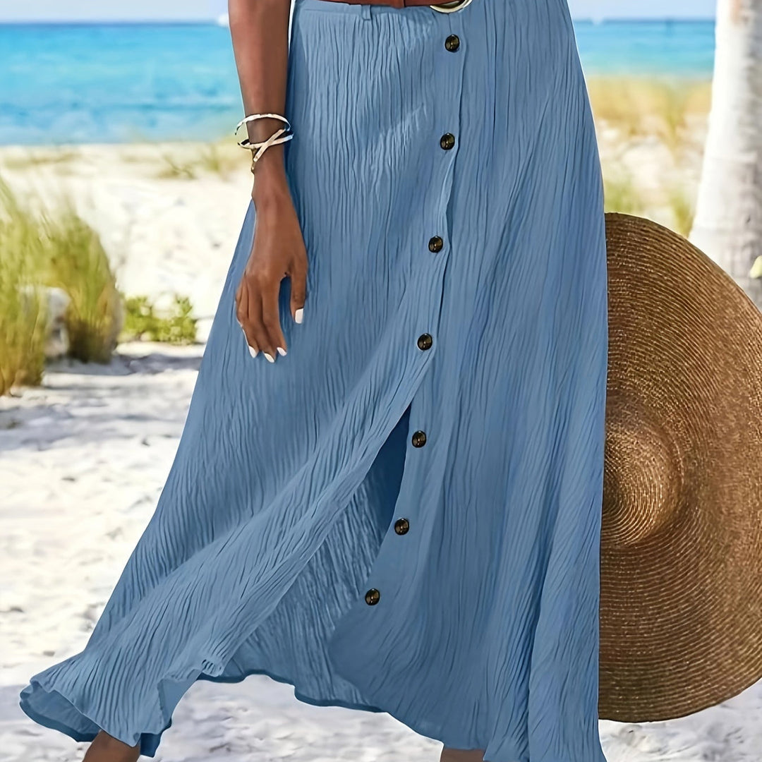 Roxanne | Semi-Transparent Skirt with Opening