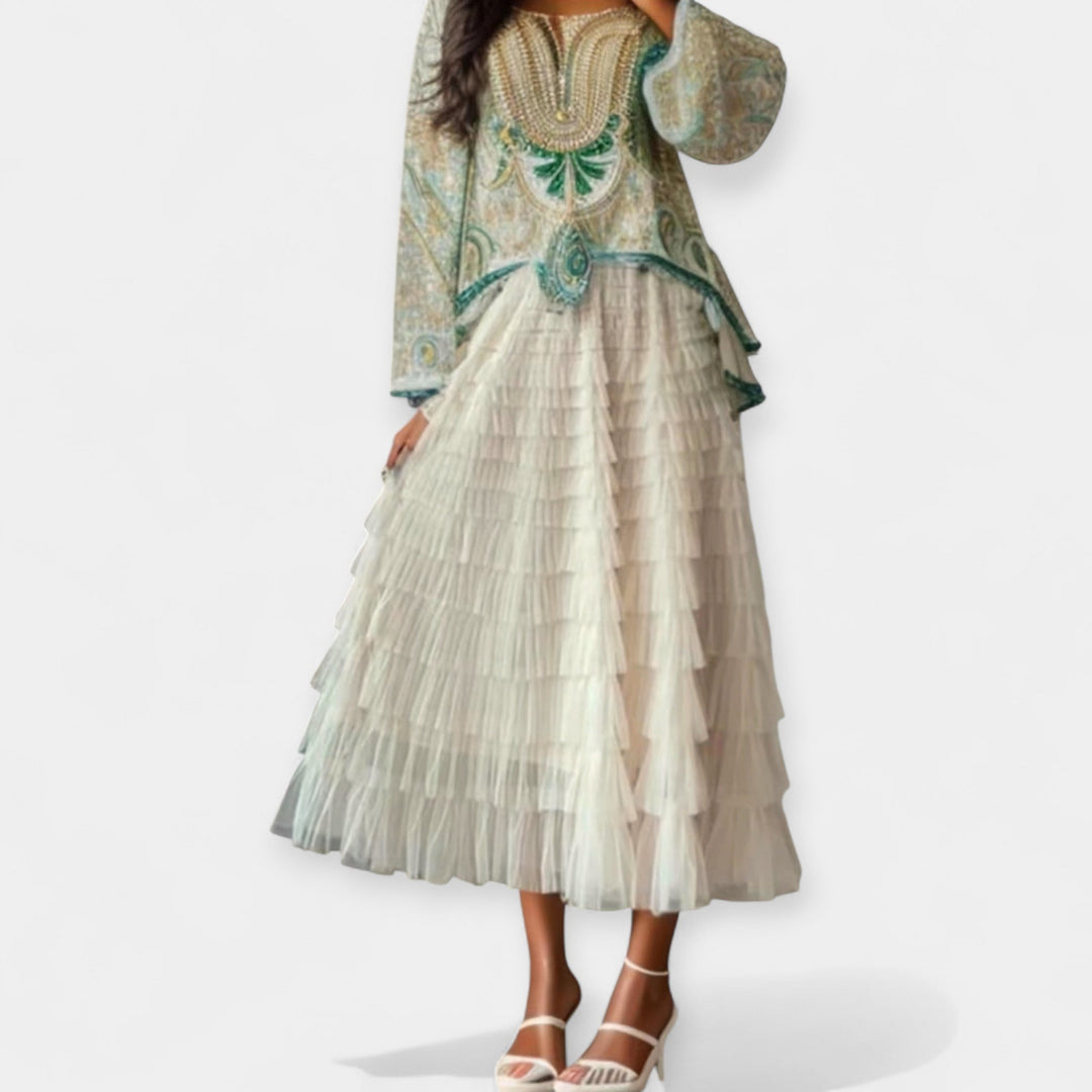 Aurelia | Elegant Skirt with Decorative Tulle Detail