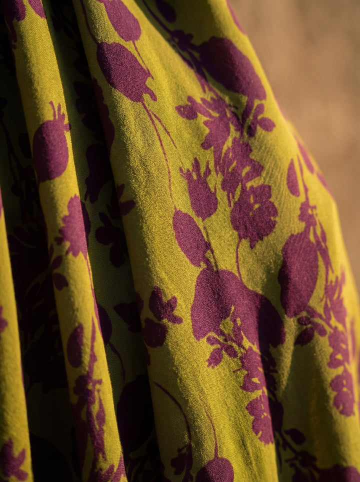 Thandeka | Floral Maxi Dress with Fluid Drape