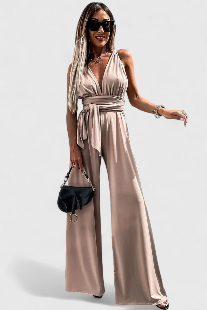 Ivana | Wide-Leg Jumpsuit with Crossed Back