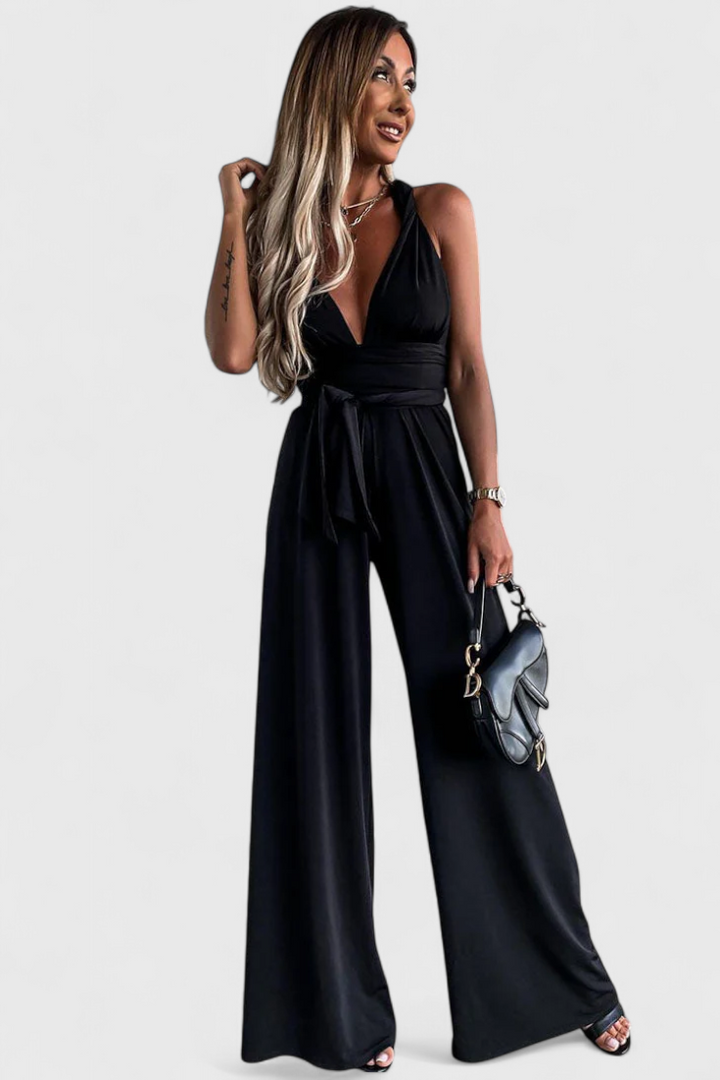 Ivana | Wide-Leg Jumpsuit with Crossed Back