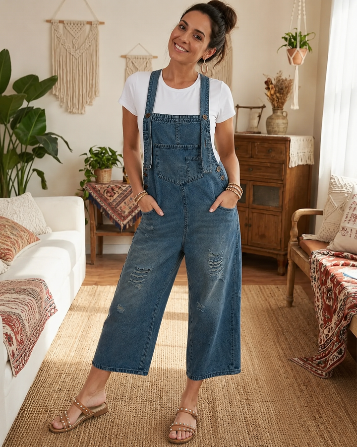 Aurevia | Vintage Look Denim Gardening Overall