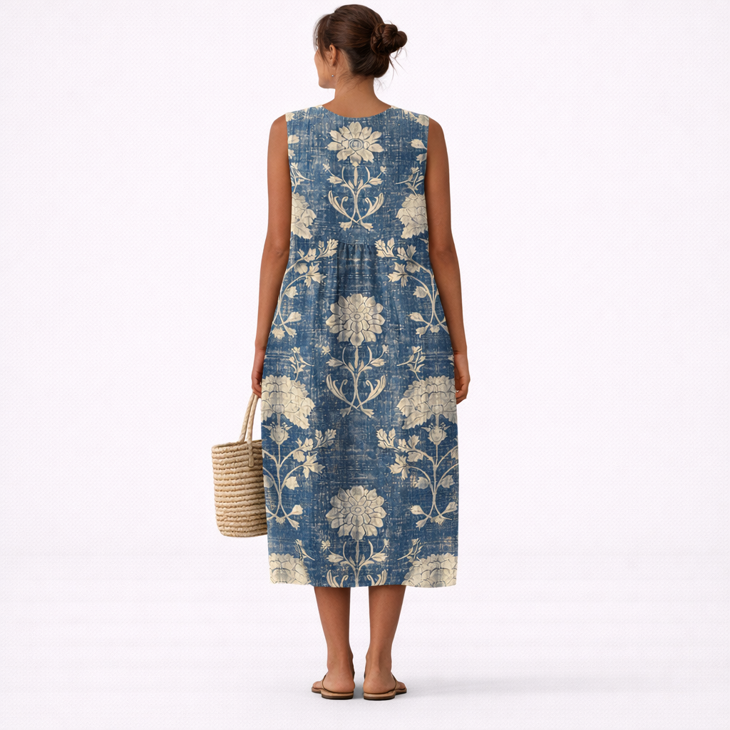Robyn | Classic Floral Midi Dress